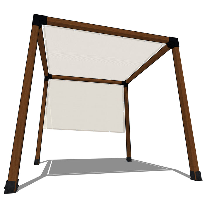 90% UV-Block PVC Coated Heavy Duty Shade Cover 3% Opening, FR-rated