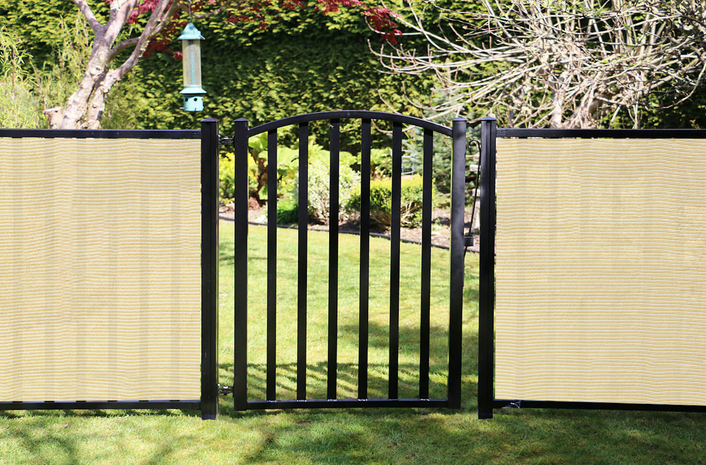 Gate Screen Cover Gate Privacy Screen Privacy Barrier for Fence, Railing, Gate, Driveway – Beige
