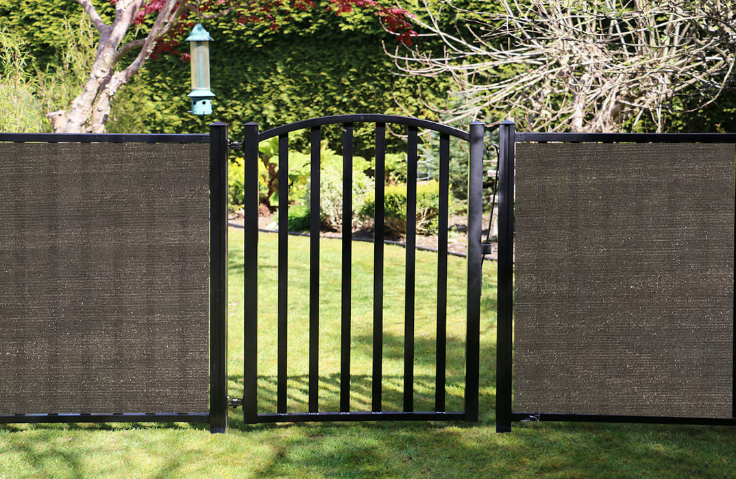 Gate Screen Cover Gate Privacy Screen Privacy Barrier for Fence, Railing, Gate, Driveway – Brown