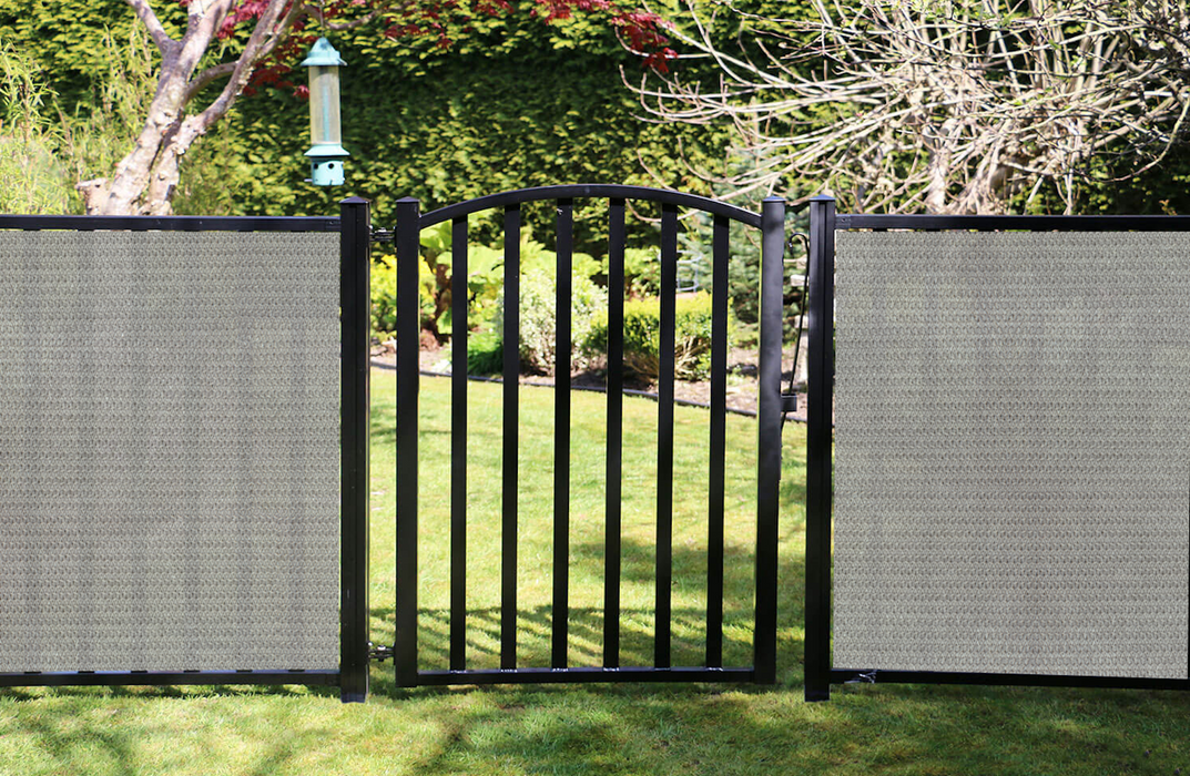 Gate Screen Cover Gate Privacy Screen Privacy Barrier for Fence, Railing, Gate, Driveway – Smoke Tan