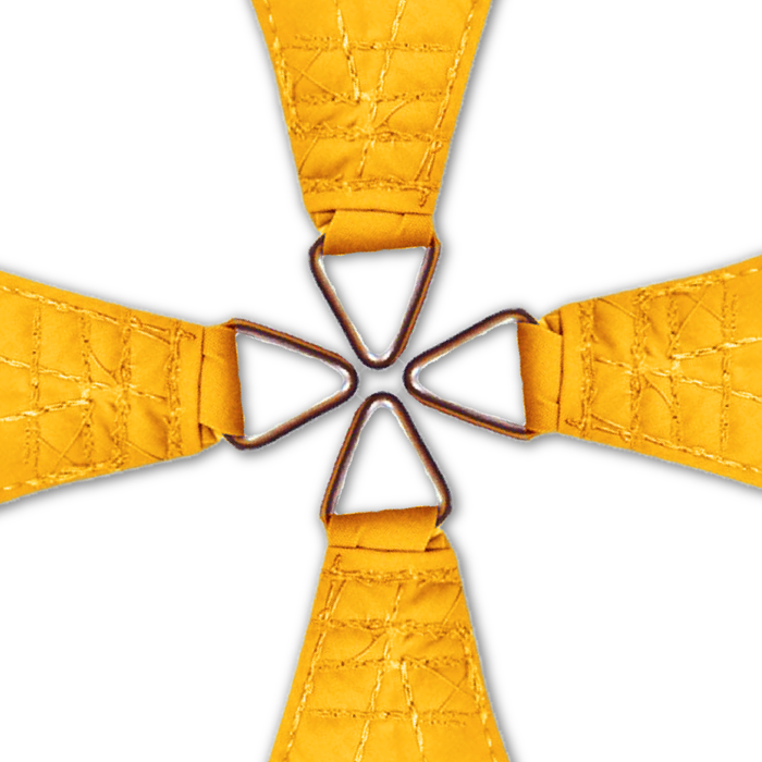 Waterproof Curved-Edge Square Sail – Mango Yellow