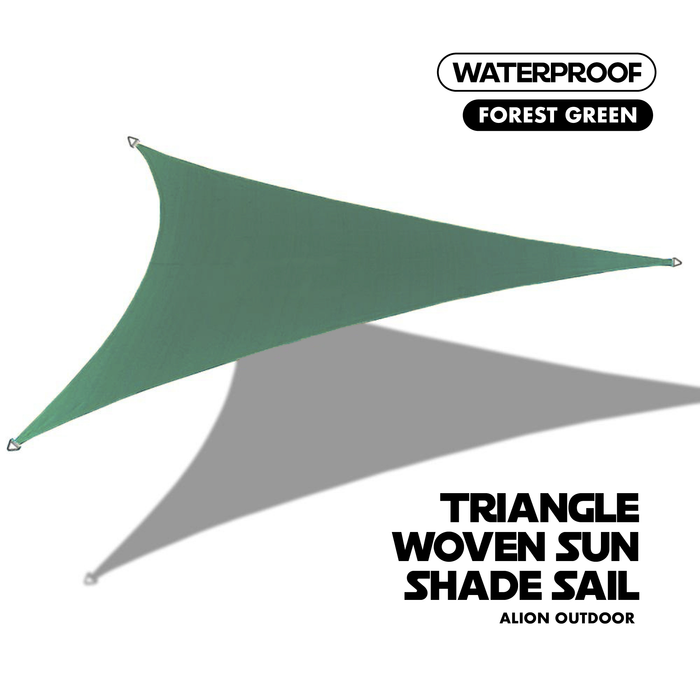 Waterproof Curved-Edge Triangle Sail – Forest Green